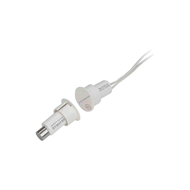 Seco-Larm Steel Door Recessed Contact with Leads N.c.1" Gap (White)