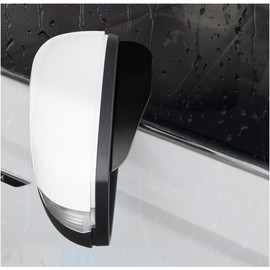 Wevdn - 2 piezas de visera de lluvia para espejo retrovisor, PVC impermeable, protector de visera de lluvia para espejo retrovisor exterior, cubierta de ceja de espejo lateral a prueba de lluvia para
