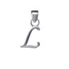 R001463 Pendant Charm Letter L Solid Genuine Hallmarked 925 Sterling