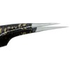 MilleniumHair Eyelash Tweezers Pointed / Straight for Eyelash Extension (Black/Gold)