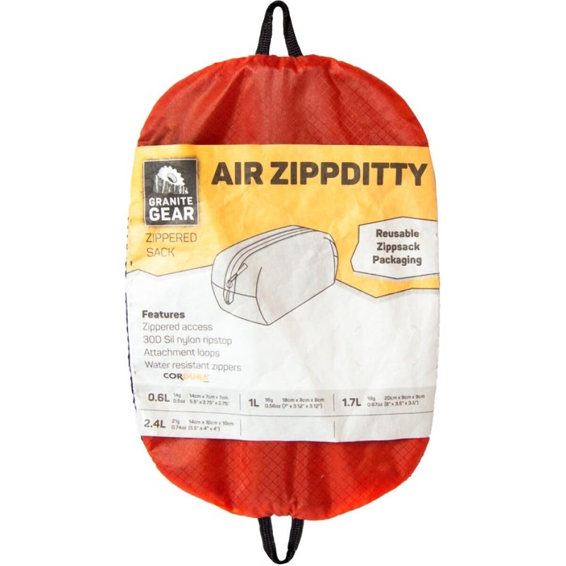 Granite Gear Air ZippDitty Zippered Stuff Sack (2, 0.6 Liter)
