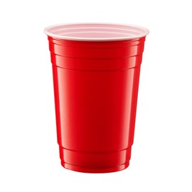 Comfy Package [Case of 1,000 18 oz. Disposable Plastic Red Cups, Party Drinking Cups for Events and Everyday Use