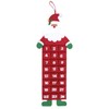 Large Felt Christmas Advent Calendar With Pockets Hanging Decoration (Choose
