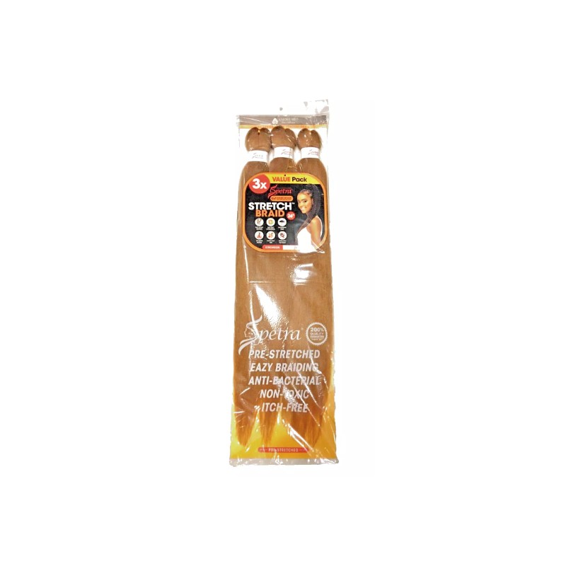 EZ BRAID Color 27(Gold )Pre-Stretched Spectra Braiding Hair 26 Inch