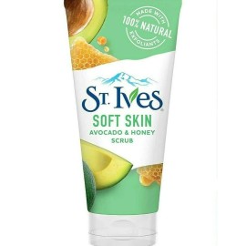 St. Ives Soft Skin Scrub Avocado & Honey Exfoliating Wash 6 oz (3-pack)