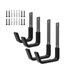 Heavy Duty Utility Hooks for Garage Storage Utility Hooks Wall Mount,Garage Hooks Heavy Duty,Garage Wall Hooks,Hose Holder,Bike Hooks,Ladder Hooks,Chainsaw Hanger,Leaf Blower Hanger (2S & 2M)