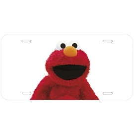 Elmo Aluminum Novelty Auto License Plate