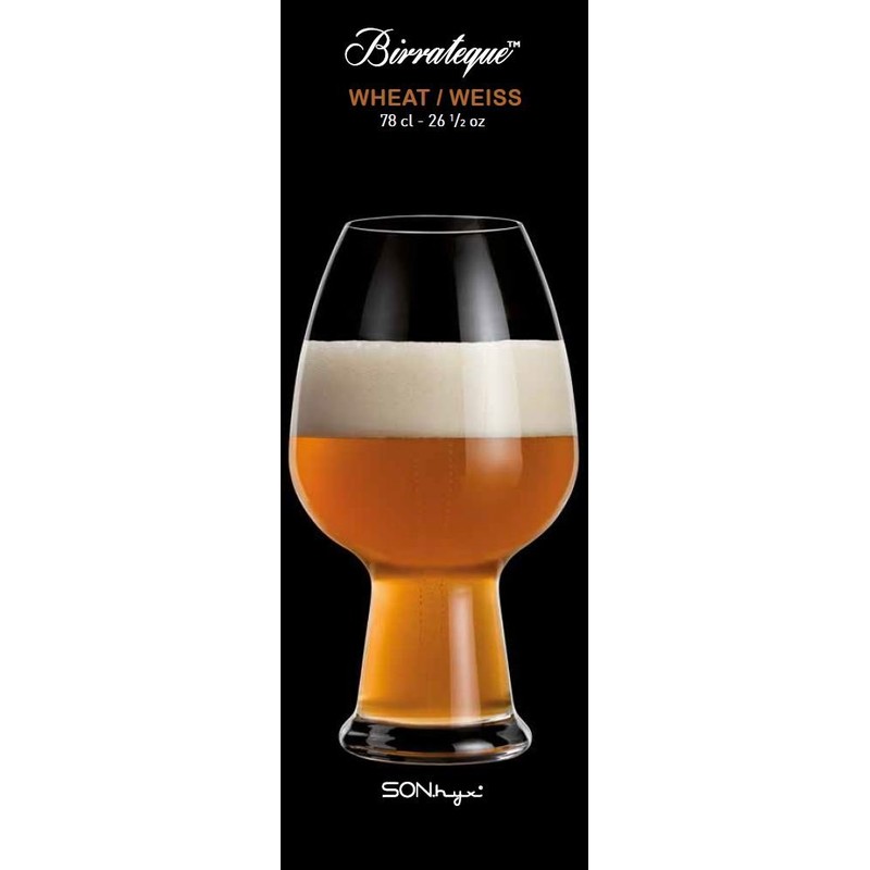 Luigi Bormioli Birrateque Craft Beer Glasses Wheat (Set of 2),