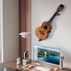 DAZZLIFE Ukulele Horizontal Guitar Hangers for Wall Wooden Wall Mount