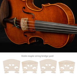 YINETTECH 10Pcs Violin Maple String Bridge Yard Replacement 4/4 3/4 1/2 1/4 1/8 Violin String Bridge Instrument Accessories Part 20g