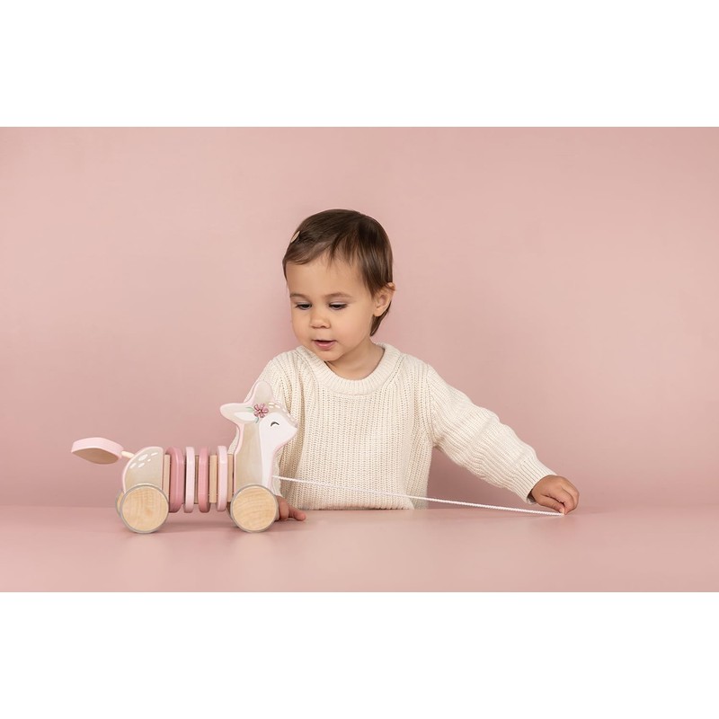 Little Dutch 7357 FSC Wooden Pull Along Toy Deer -
