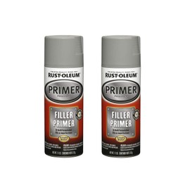 Rust-Oleum 249279-2PK Automotive Filler Primer Spray, 11 oz, Gray, 2 Pack