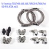 6AN 70" Transmission Fluid Oil Cooler Hose Line kit&Separator Clamp