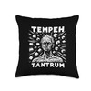 Tempeh Tantrum Funny Graphic Tees Throw Pillow