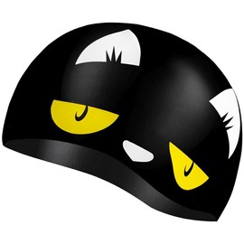 Fun in the Pool with Swimming Caps for Children: Swimming Cap, Swimming Cap for Sports & Swimming - Designs with Mermaid, Shark, Unicorn & More, Colour: Cat