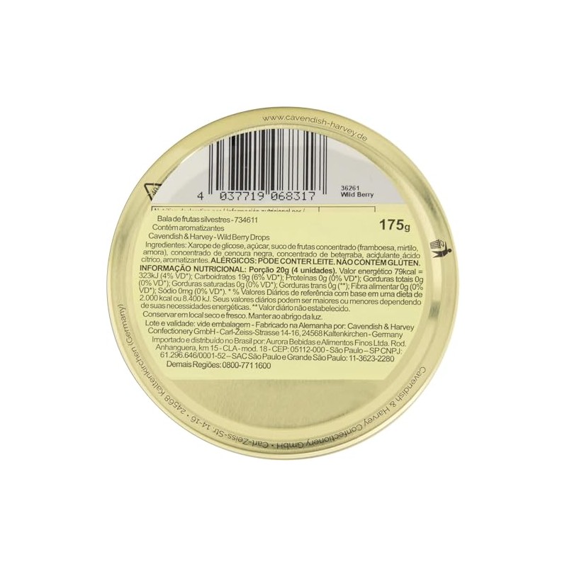 Cavendish & Harvey Wild Berry 6.1 oz (175 g) with