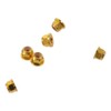Hex Self Lock Nuts 10 PCS Aluminum Alloy Smooth Gold