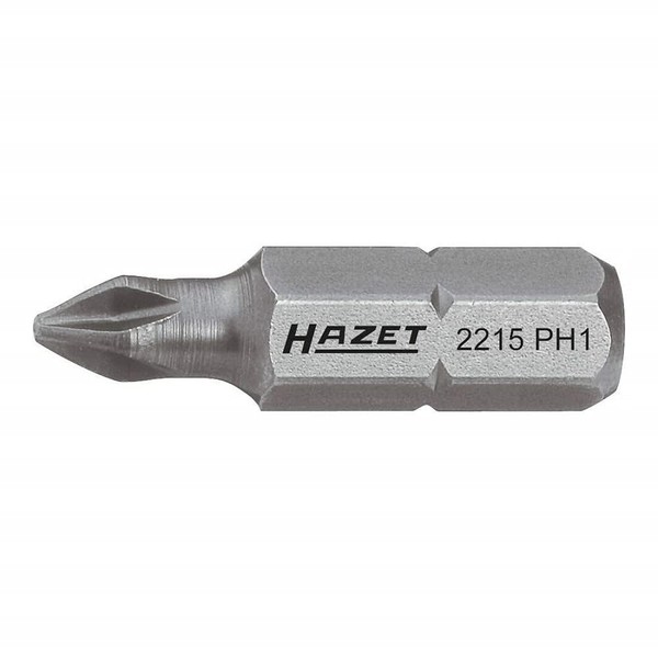 HAZET 2215-PH1 25 mm Cross Recess Profile PH Bit -