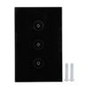 3 Gang Smart WiFi Light Switch Panel Touchable Wireless APP