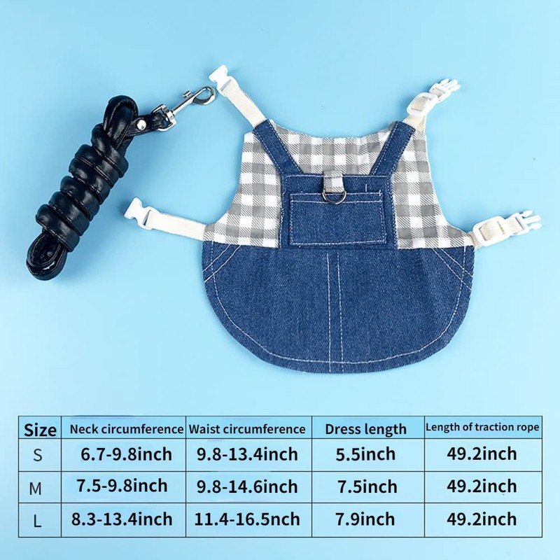 Rabbit Harness and Leash for Walking Escape Proof - Cute
