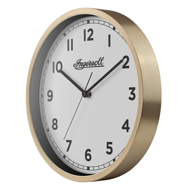 Ingersoll Analogue Wall Clock, Easy To Read, 30cm Diameter in