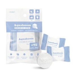 Namu Story Portable Compressed Towel Aqua Boom 4p 1709 Travel Camping Restaurant Promotion Disposable Hygiene wet wipes 4ea