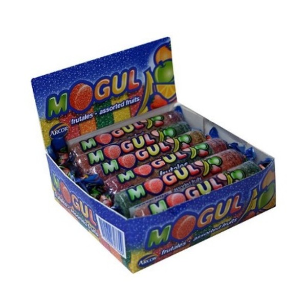 Arcor Mogul Fruit Candies Gummies, 35 g bar / 1.2 oz (box of 12 bars)