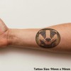 'Smiling Badger Cub' Temporary Tattoo - Water Resistant, Skin-Safe, Non-Toxic