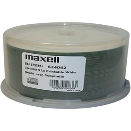 Maxell CD-R 80 Min / 700 MB 52 x Full Printable in Terrine 50 units