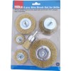 Hilka 51960250 6 pce Wire Brush Set for Drills