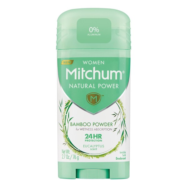 Mitchum Natural Power Deodorant for Women, Eucalyptus - 2.7 oz