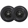 Tuffcare Caster with Polyurethane Rubber Tire, 8" x 2"; Fits