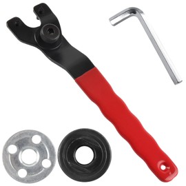 JONMON Grinder Wrench, Universal Adjustable Lock-Nut Pin Angle Spanner with Grinder Flange Nuts and Hex Key Wrench Nut Hand Repair Tool for 4/5/6/7/9 Inch Angle Grinders