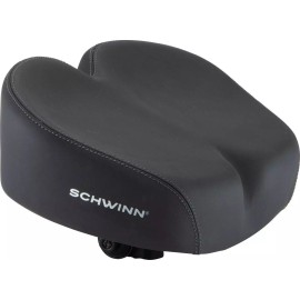 Schwinn No Pressure Bicycle Bike Seat Ergonomic Noseless Bicycle Saddle Soft Wide Large