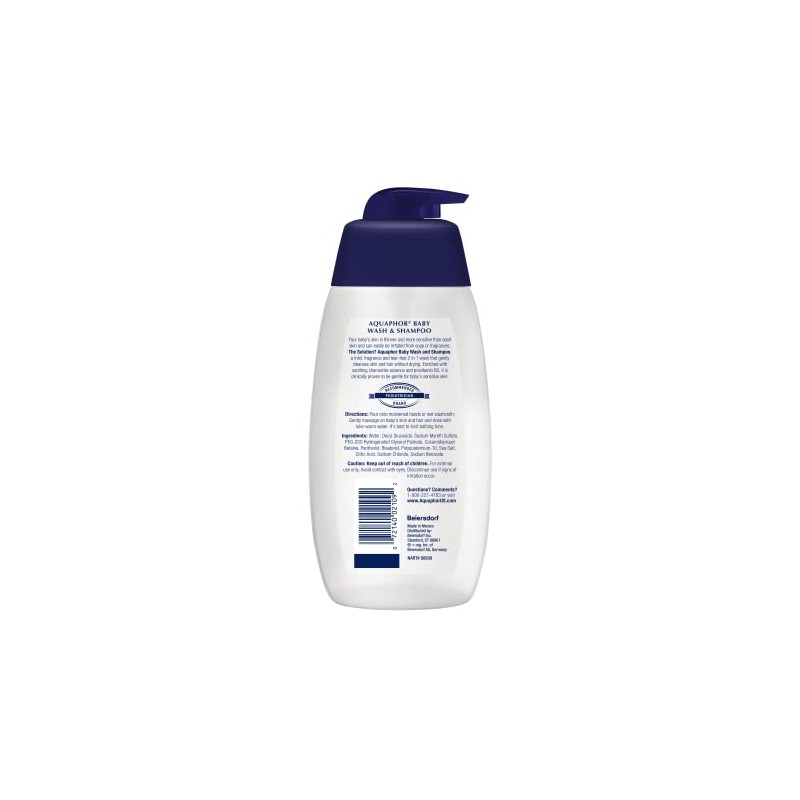 Aquaphor Baby Wash & Shampoo 16.9 Fluid Ounce