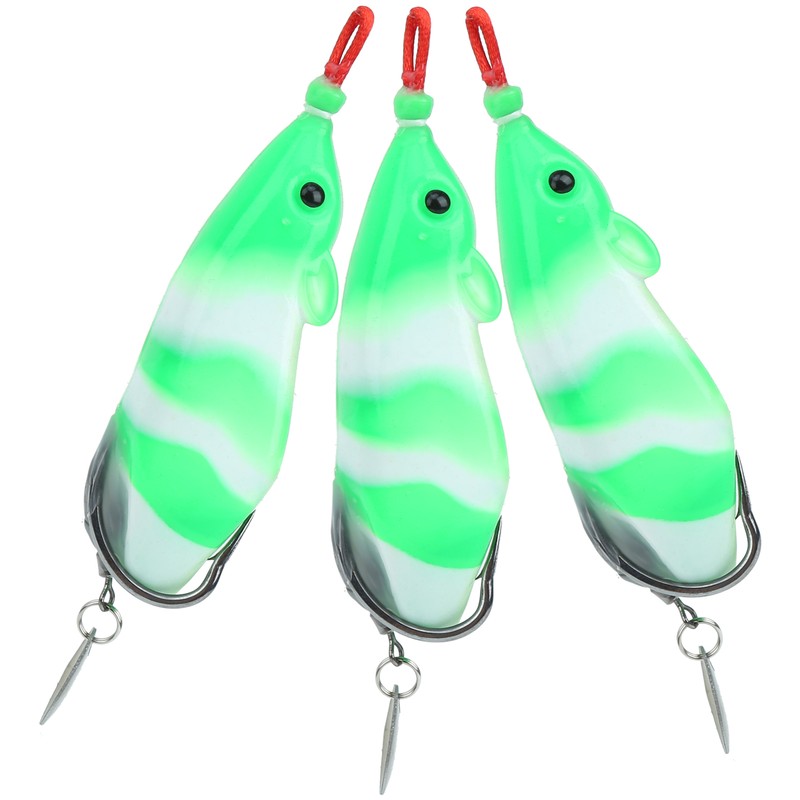 3Pcs Sequin Conversion Soft Artificial Simulation Snakehead Lure Bait Fishing