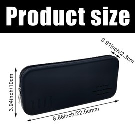 Arvintas Stylish Silicone Makeup Brush Bag, Travel Zipper Large Makeup Brush Holder Women Pouch Case for Daily, Work, Essentials Khaki (Black)