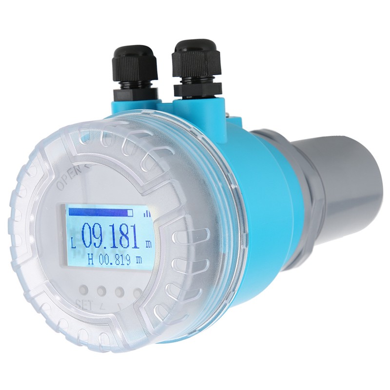 Digital Ultrasonic Level Meter Integrated LED Display 4-20mA Analog Output