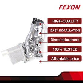 Engine Oil Cooler Filter Housing Assembly Compatible with Buick Encore/Chevy Cruze Sonic Trax 1.4L 2011-2021 Replace 55566784