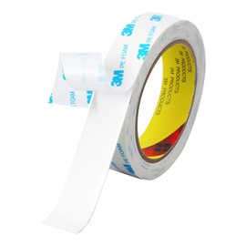 HUTIXI Double Sided Tape Heavy Duty, 0.98in×10ft Picture Hanging Strips for Posters, Removable Waterproof No Wall Damage Foam Tape, Adhesive Mounting Tape for Paint Wall