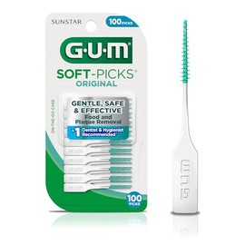 GUM 6326RA - Púas dentales originales de púas suaves, 100 unidades