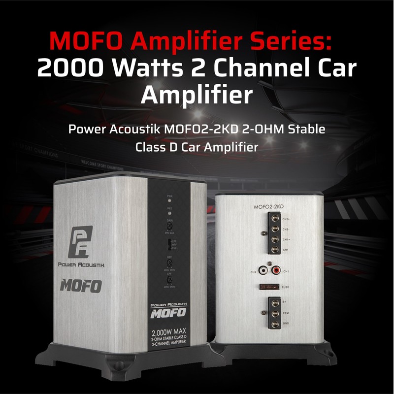 Power Acoustik Class D 2 Channel Amplifier – 2000 Watt