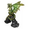 Ebros Gift Green And Gold Scales Behemoth Dragon Perching On