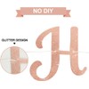 TONIFUL Rose Gold Happy Birthday Banner - NO DIY,Pre-Strung-Glitter Birthday