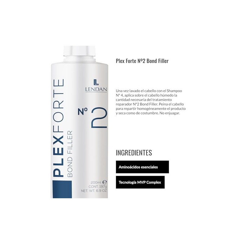 Lendan Tratamiento Lendan Plex Forte #2 Bond Filler Español 200ml