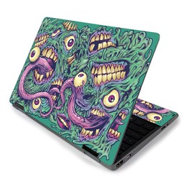 MIGHTY SKINS MightySkins Skin for HP Pavilion x360 11" (2019) - Eyes and Teeth | Protective, Durable, and Unique Vinyl Decal wrap Cover | Easy to Apply, Remove, and Change Styles | Made in The USA