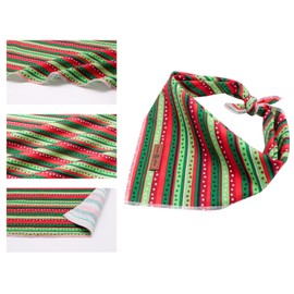 lionet paws Christmas Dog Bandana, Headscarf, Triangular Scarf for Small, Medium and Large Dogs