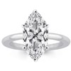 RURULUYA 3.5CT Elongated Marquise Cut Engagement Ring,Simulated Diamond Promise Ring,925