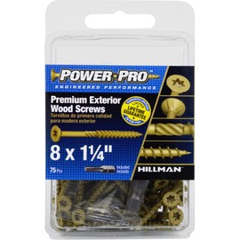 The Hillman Group 42476 Dec Keg Screw (75 Pack), 8 x 1.25