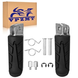 VPZMT Front Foot Pegs Pedals for Honda CB1300 CBR1100 CB1100 XL1000 VTR1000 CBR1000 CB1000 VFR800 VFR-Y800 CB750 NTV 650 NT650 NTV600 CBR500/600 CB400/600 VTR250 XL125 (Black)